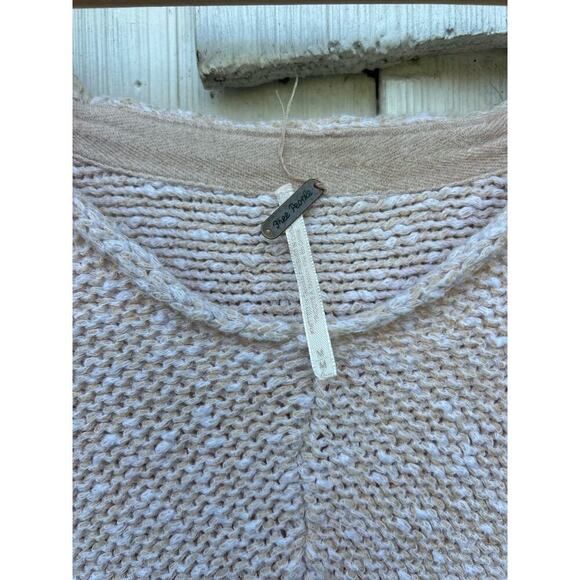 Free People Oversized Oatmeal Bright Lights Sweater‎ Sz M - Picture 5 of 7